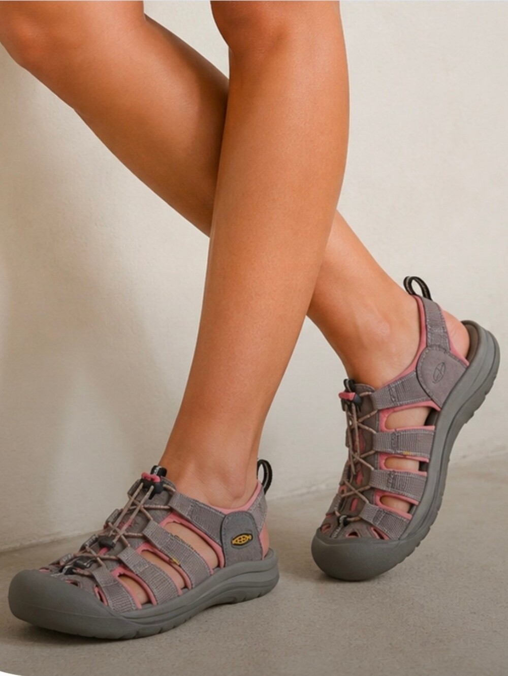 KEEN Venice H2 Women’s Waterproof Sport Sandals Gray Pink Outdoor Hiking